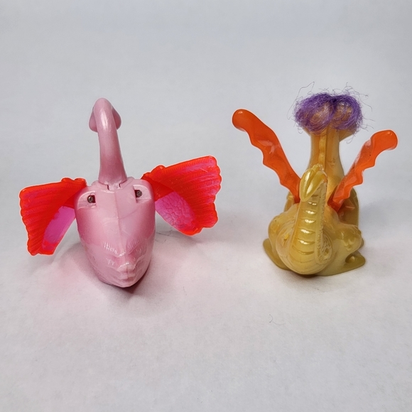 Vintage 1996 Littlest Pet Shop McDonald's Swan & Dragon Figures LPS - Picture 3 of 6